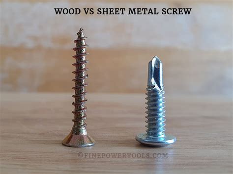 can you use a sheet metal screw in wood|sheet metal to wood fasteners.